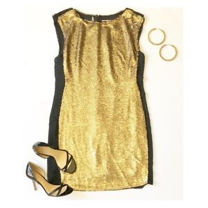 Rebecca Taylor Gold Sequin Dress